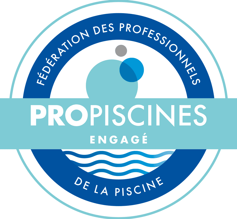 Agence M COM Marseille Logo Propiscines engage CMJN