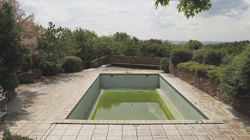 La piscine avant rénovation